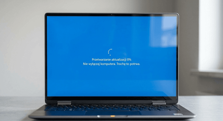Wyłączanie laptopa podczas aktualizacji Windows 11